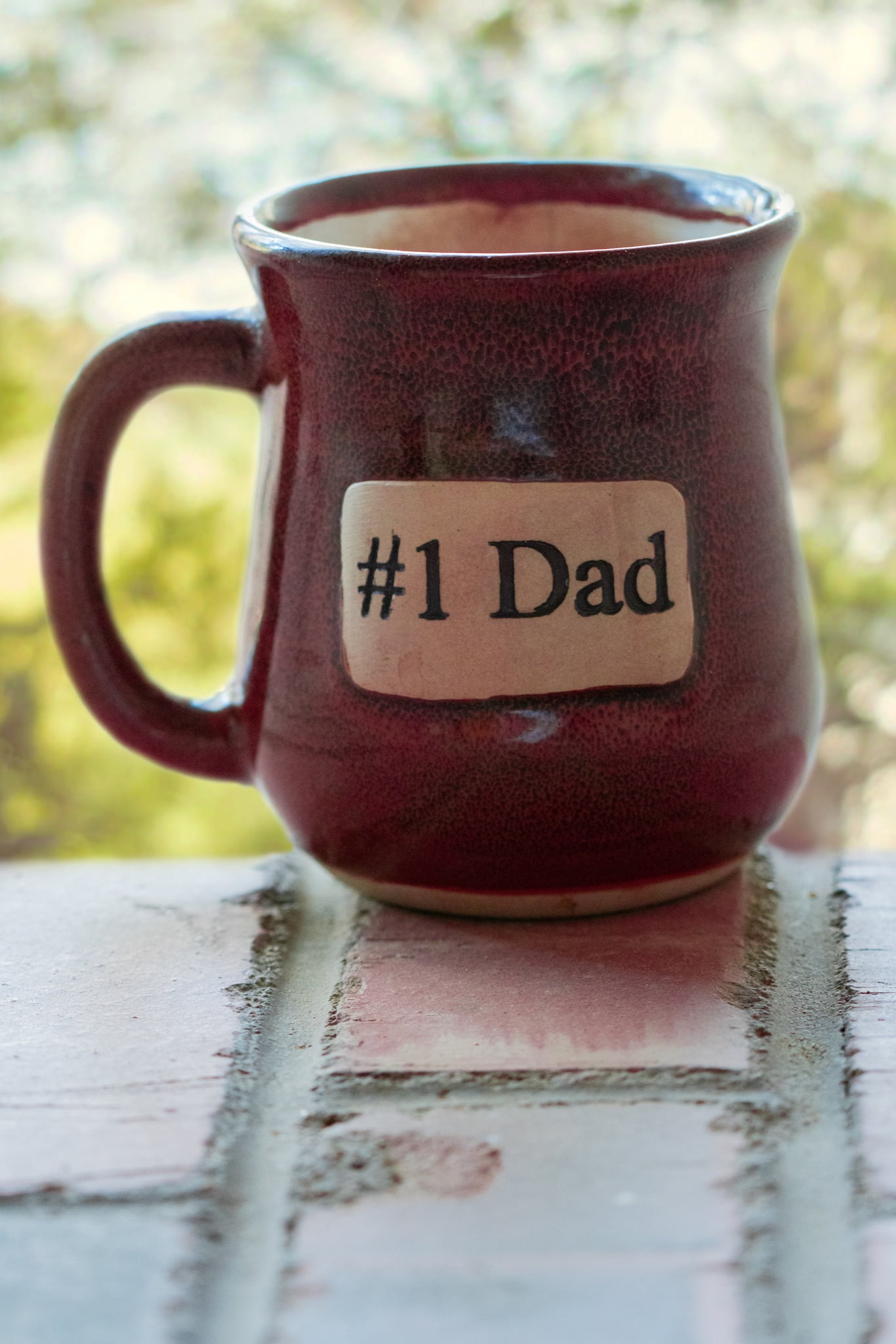 a mug with #1 dad label