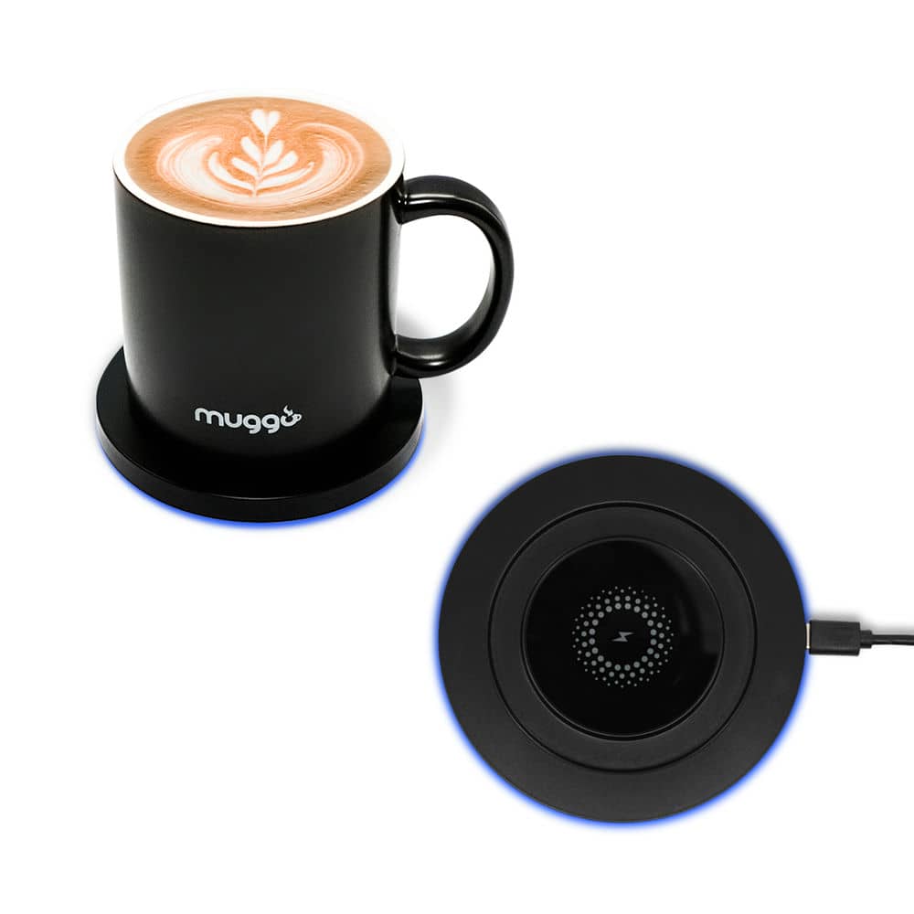 Best Buy: muggo Self-Heating Travel Mug Black MUG-002
